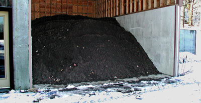 bin of compost at BPF